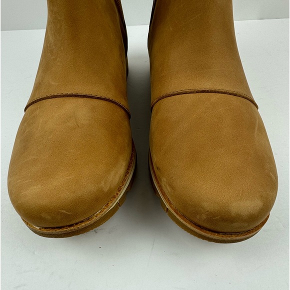 Sorel Women's Sz US 10 Joan Of Arctic Wedge Chelsea Suede Camel Boot NL4333-253 - Picture 7 of 7